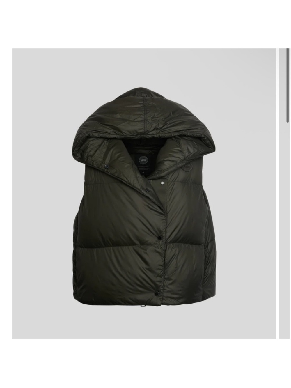 Canada Goose black Hooded Puffer Vest - Women's